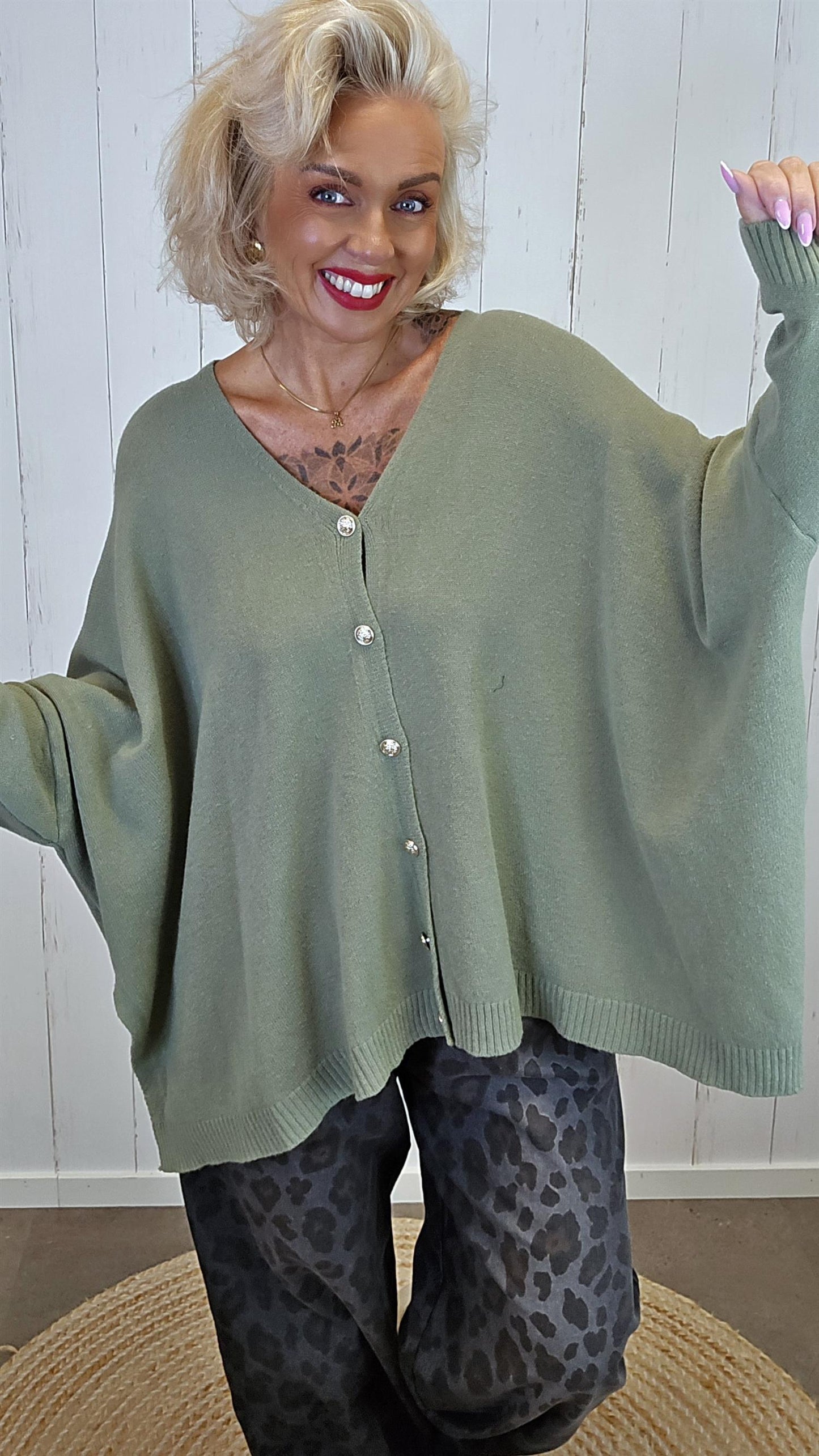 Enya cardigan grønn