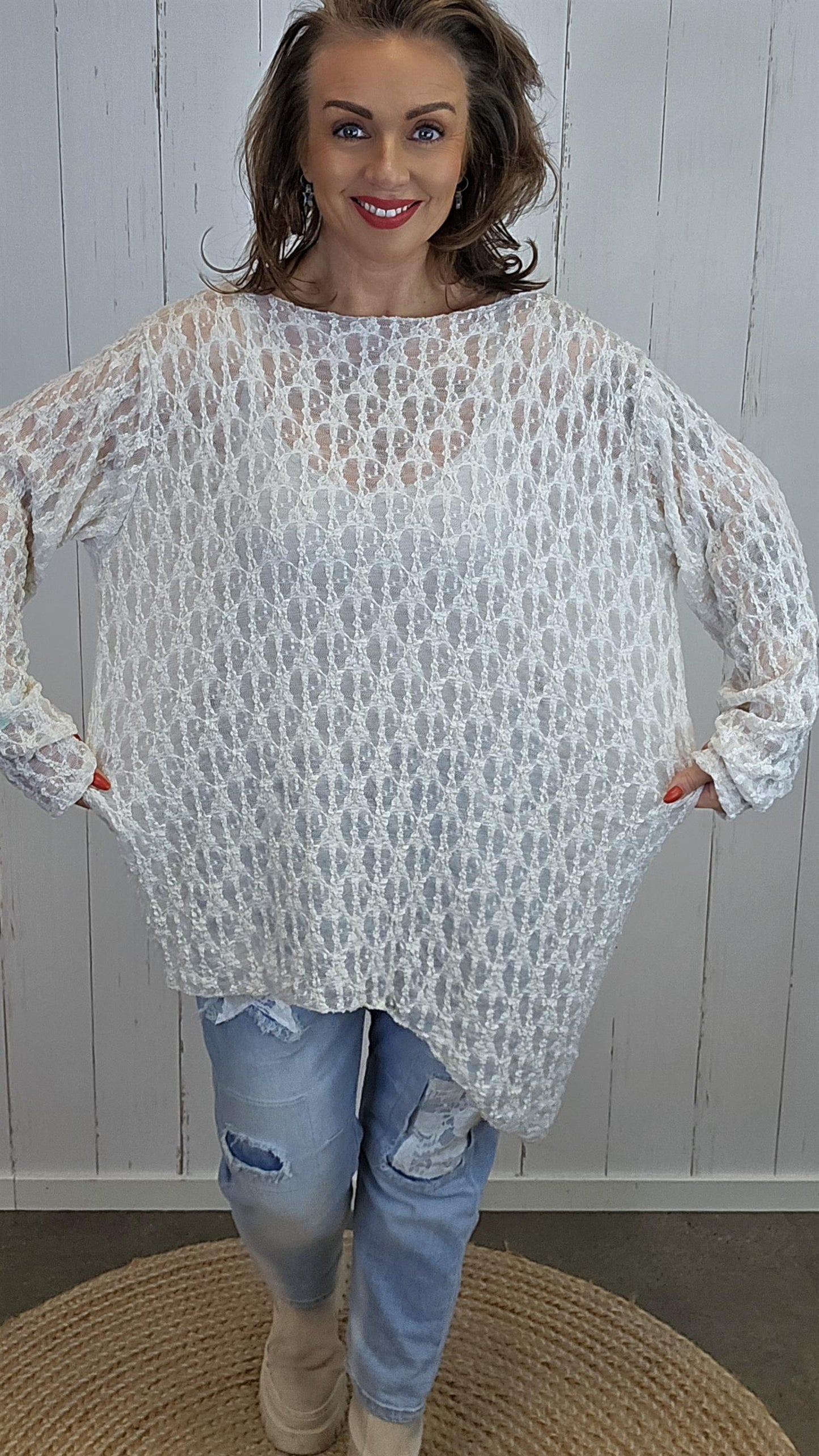 Oline blondetopp beige