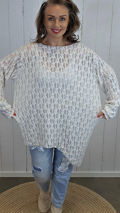 Oline blondetopp beige