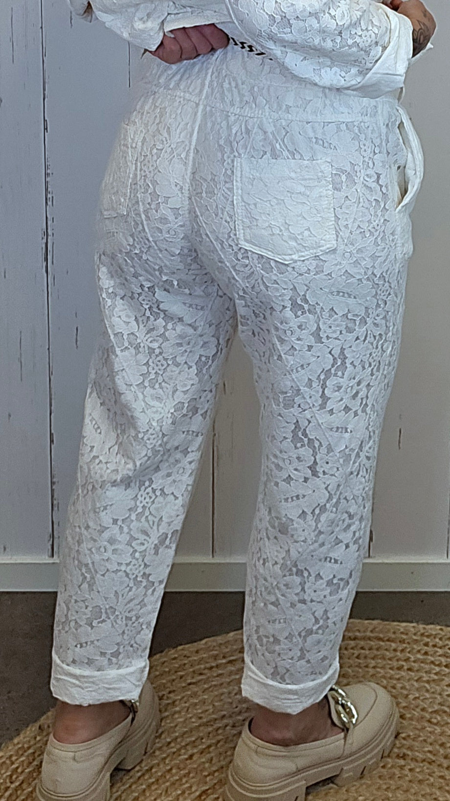 Cleo blondebukse hvit