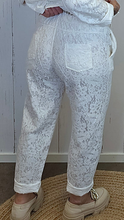 Cleo blondebukse hvit