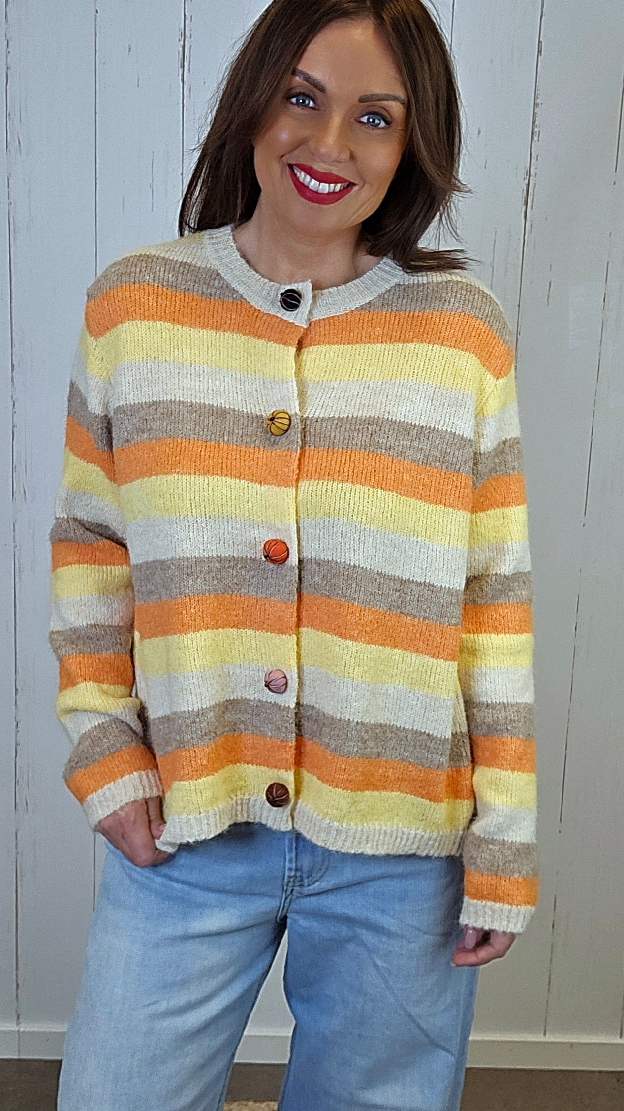 Vanja genserjakke orange