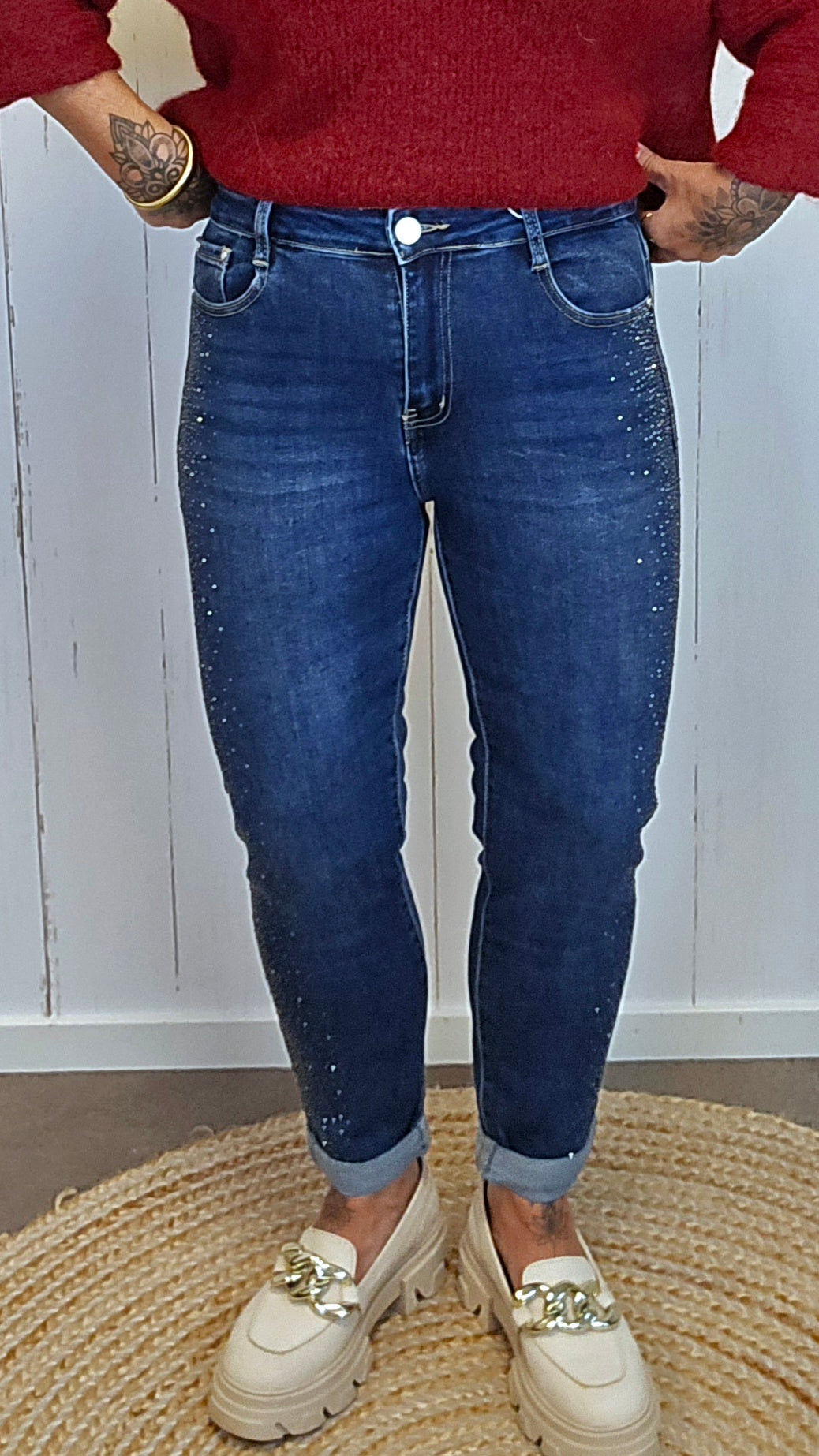 Mabel jeans med bling