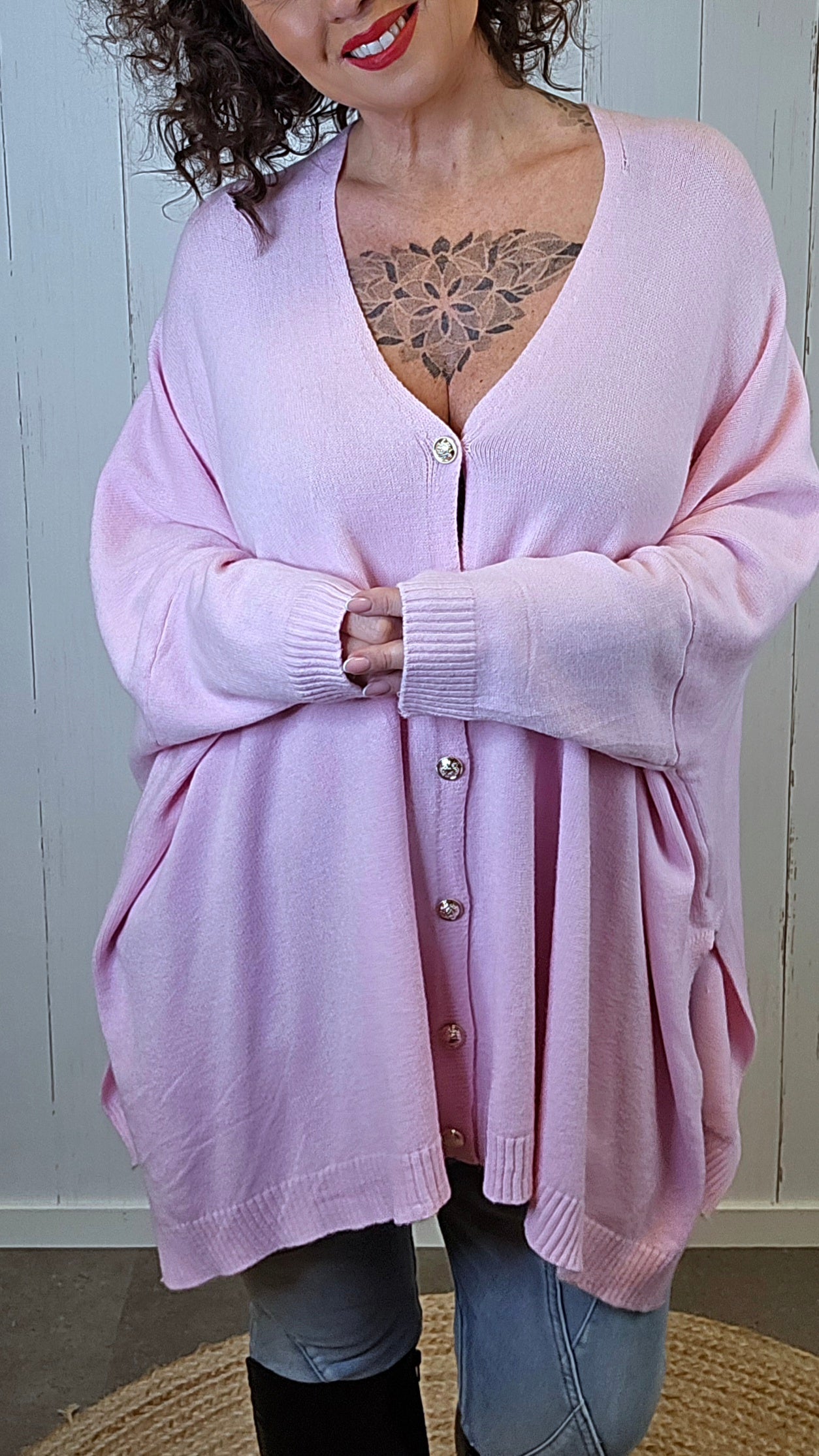 Enya cardigan lys rosa