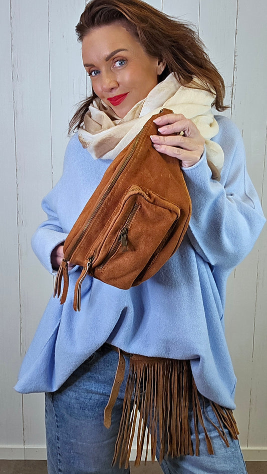 Seline skinn veske cognac