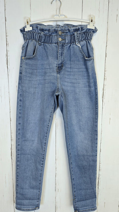 G-smack jeans med strikk i livet