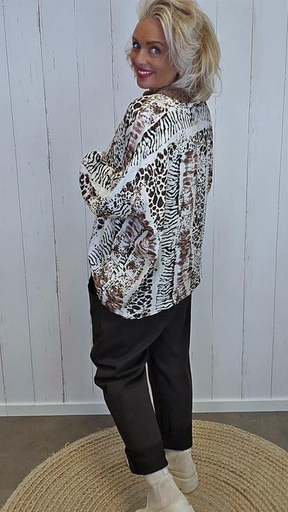 Isabella bluse med print