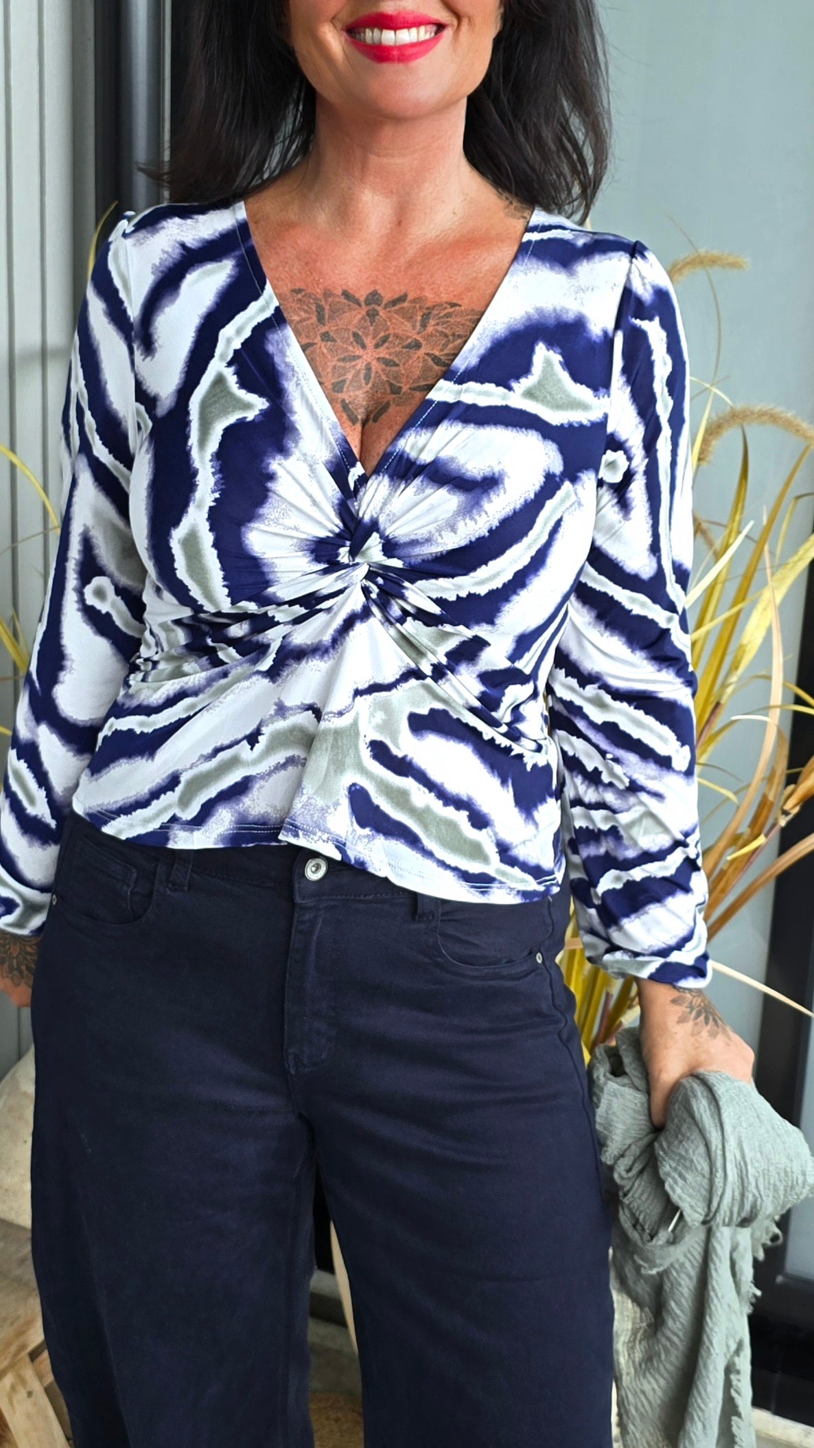 Nora topp navy