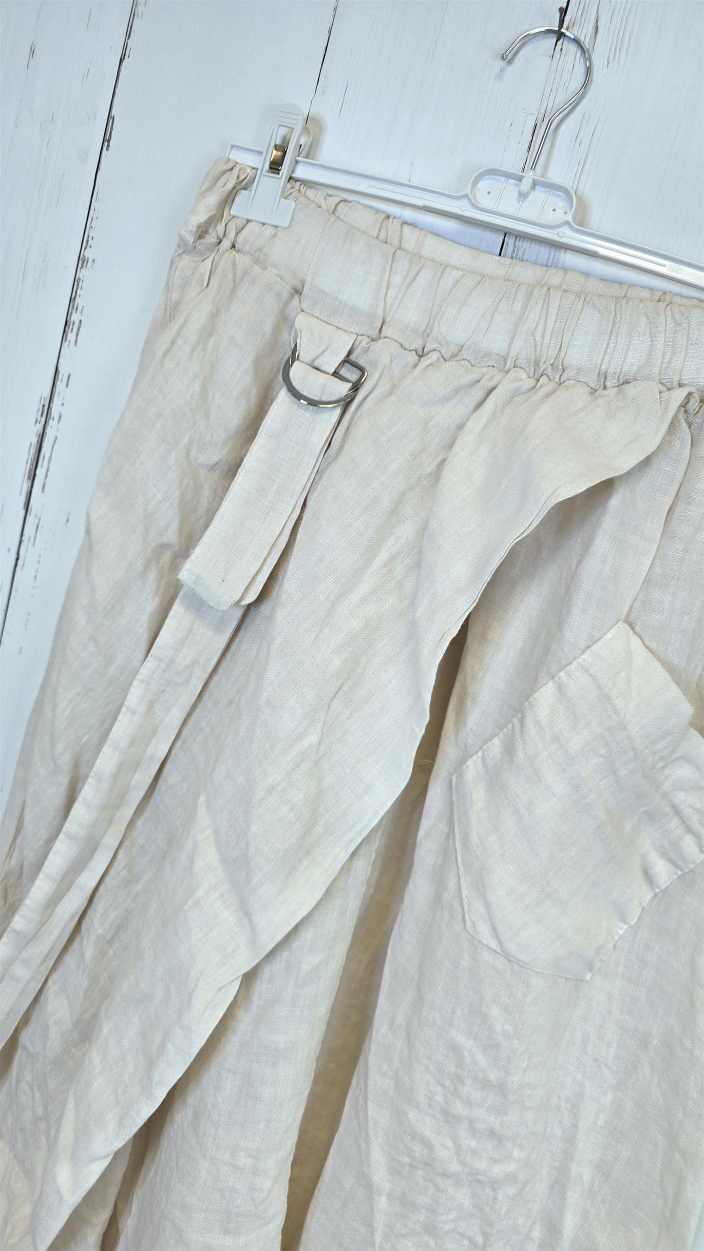 Leia harem linbukse beige