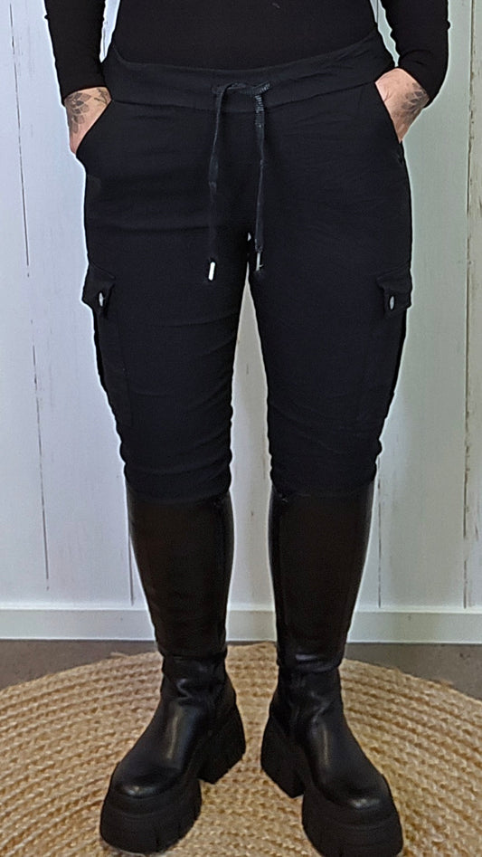 Mia cargo Bukse Sort