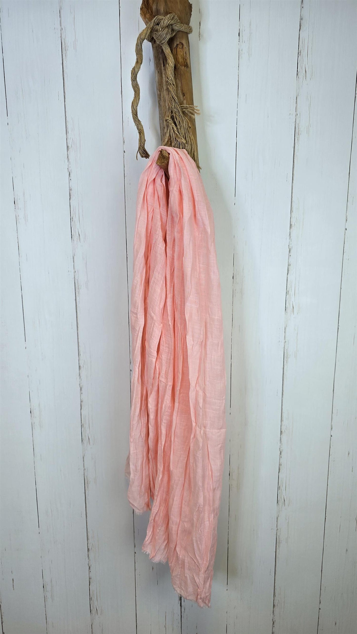 Crinkle skjerf peach