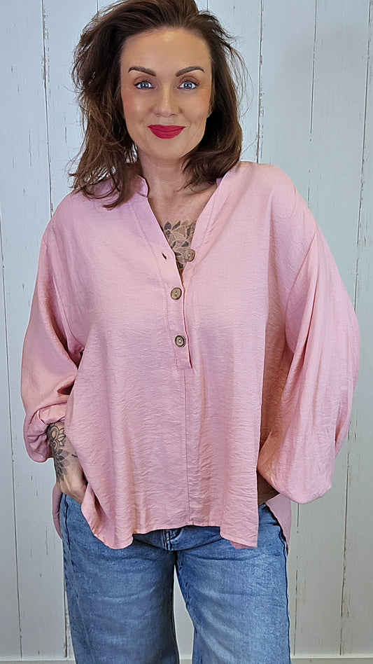 Sara Viskosebluse Rosa