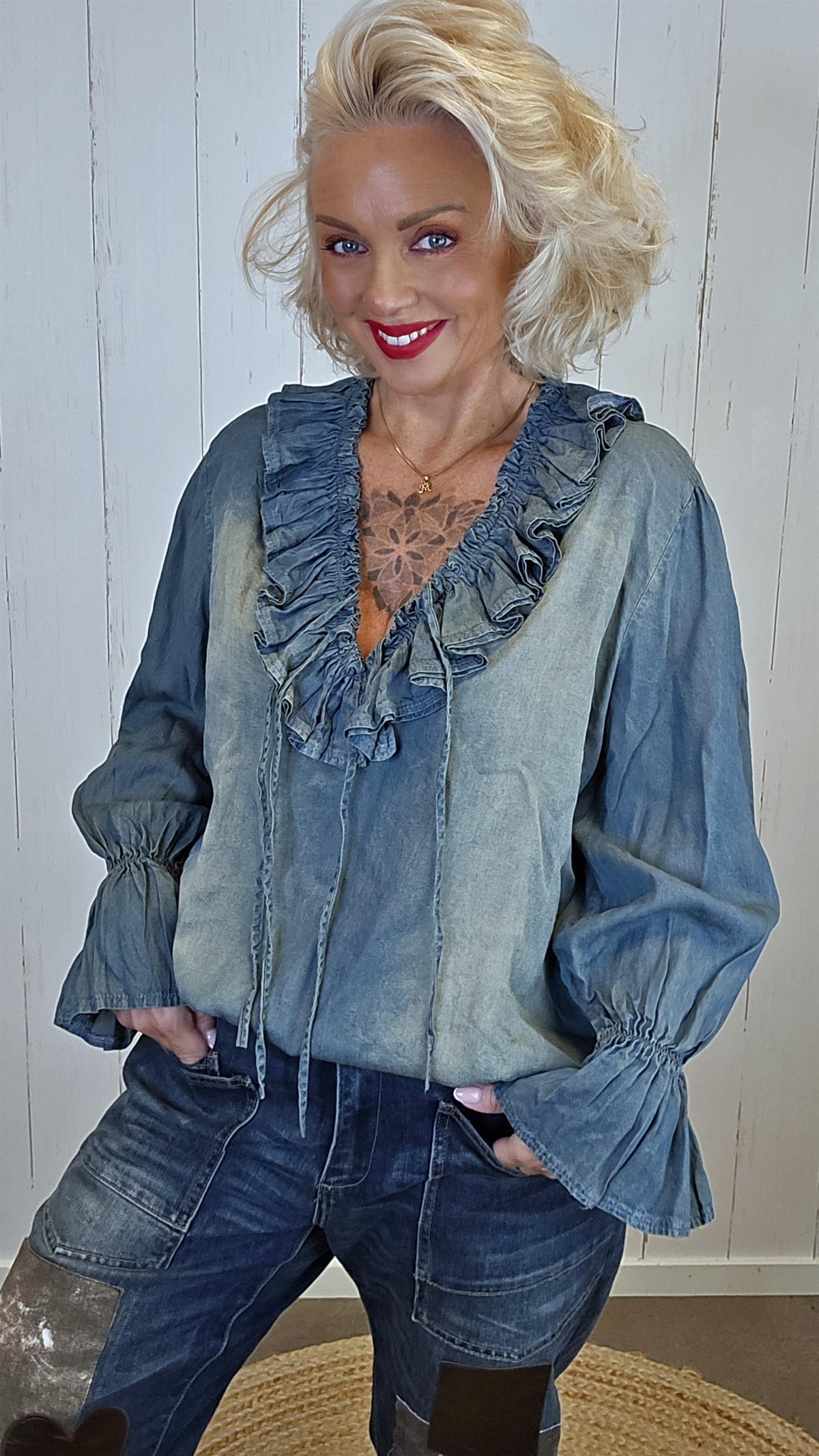 Elin tencelbluse