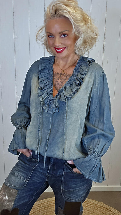 Elin tencelbluse