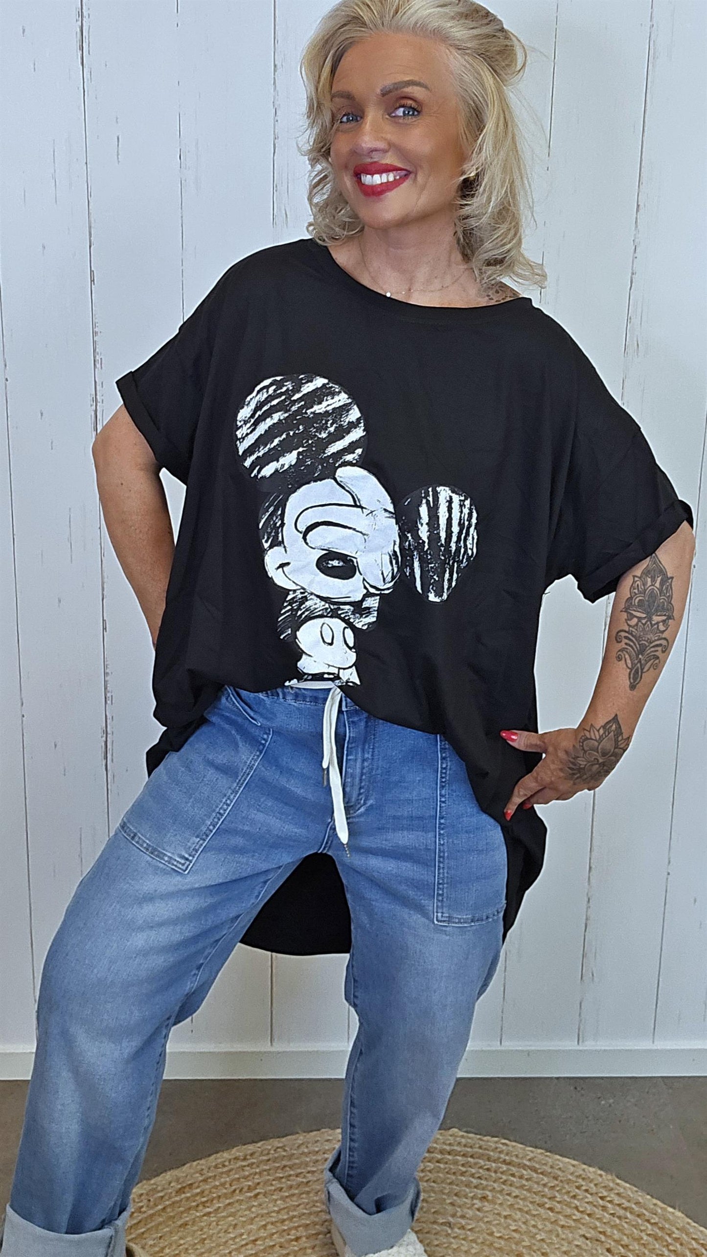 Mickey Mouse topp svart