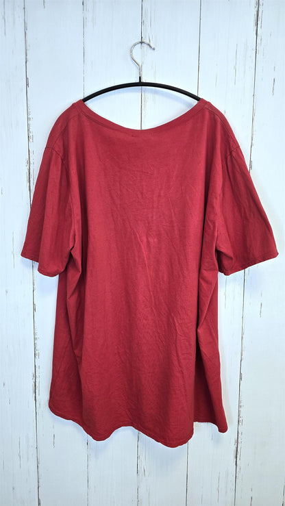 Lina rød basic t-skjorte