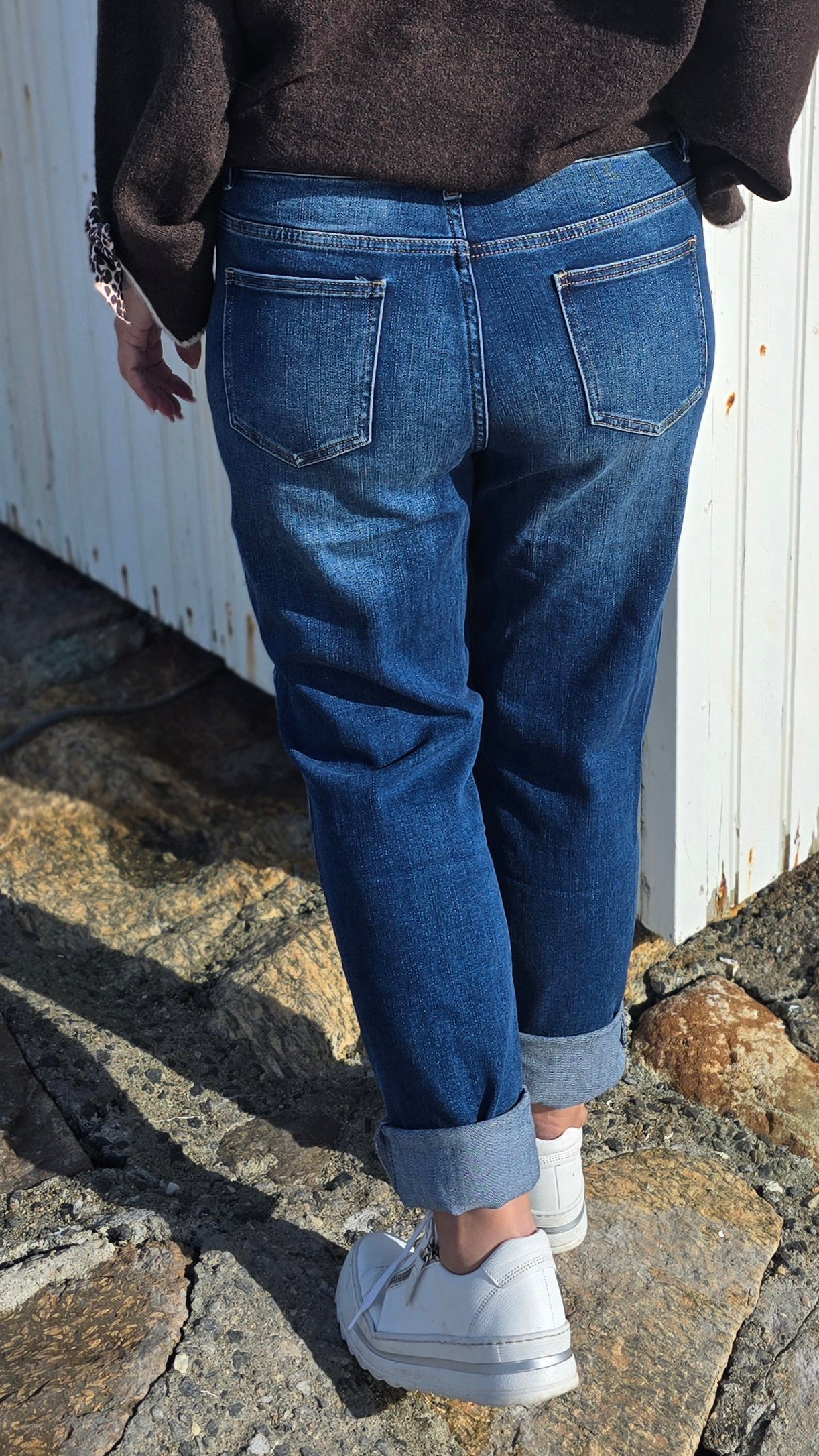 Maria jeans med patches