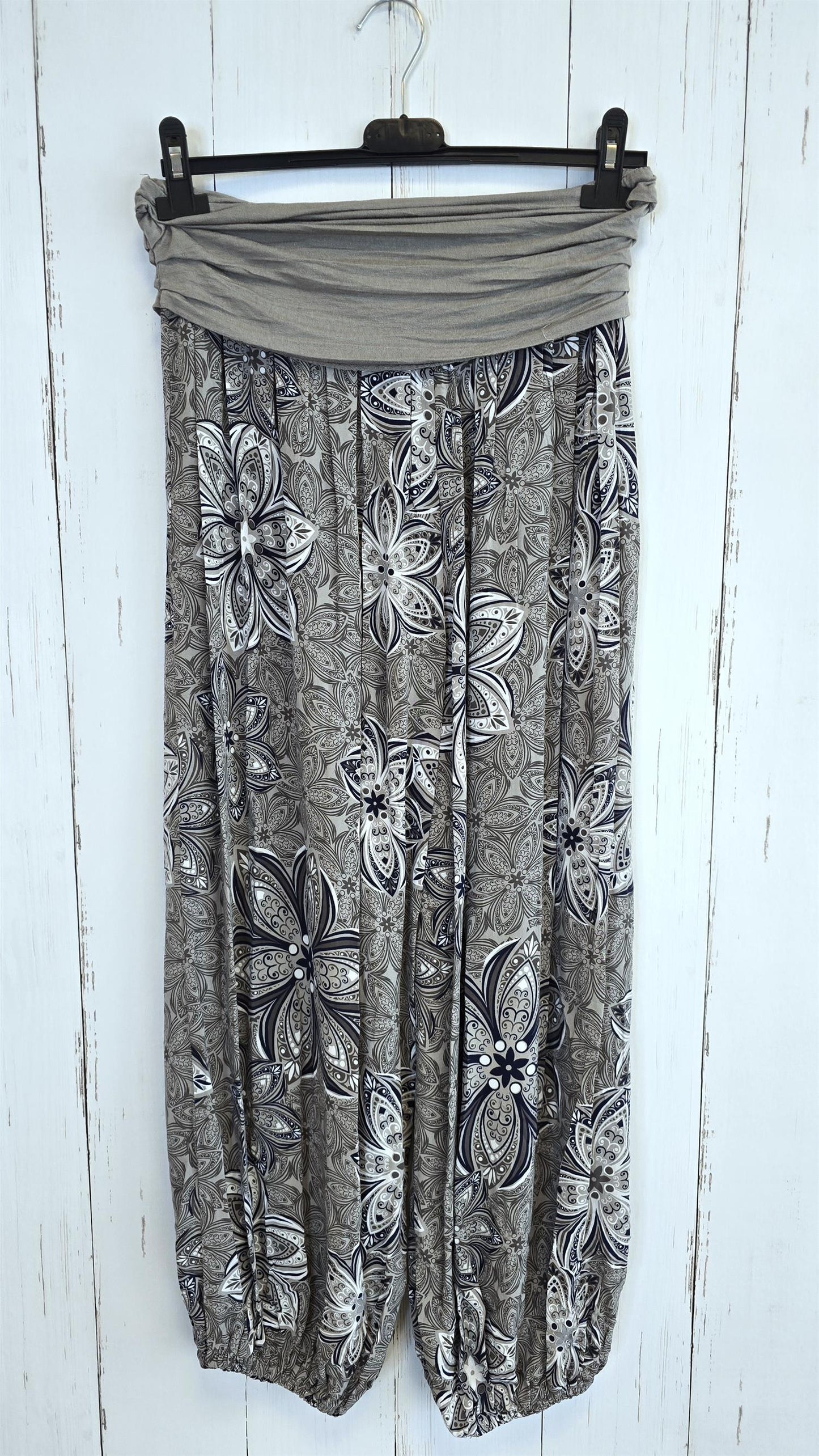 Jasmine bukse med print taupe