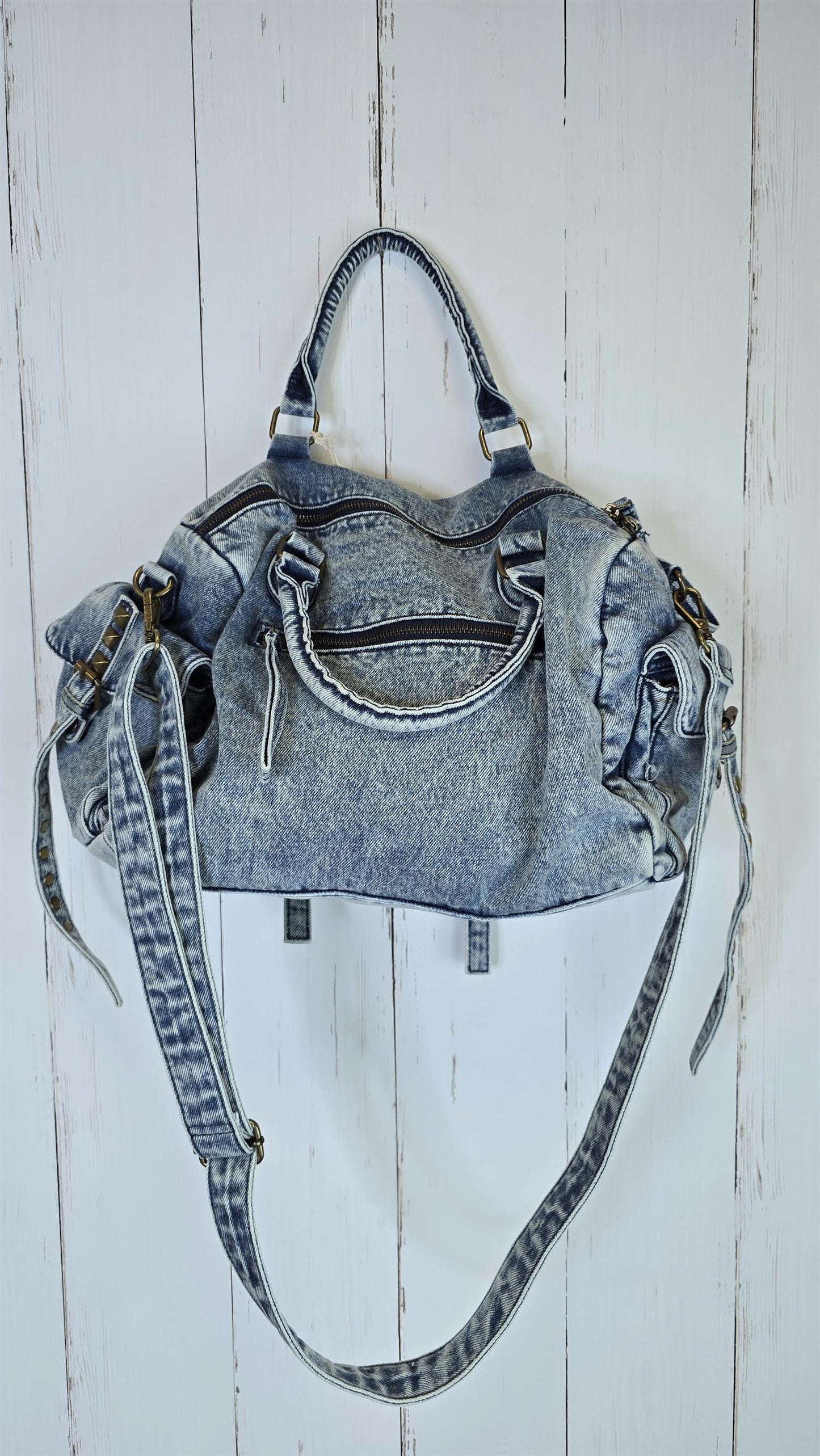 Molly denim veske blå