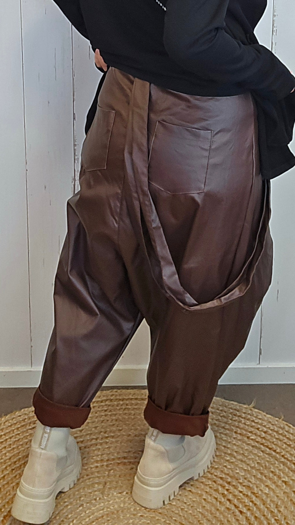 Katja harem bukse brun