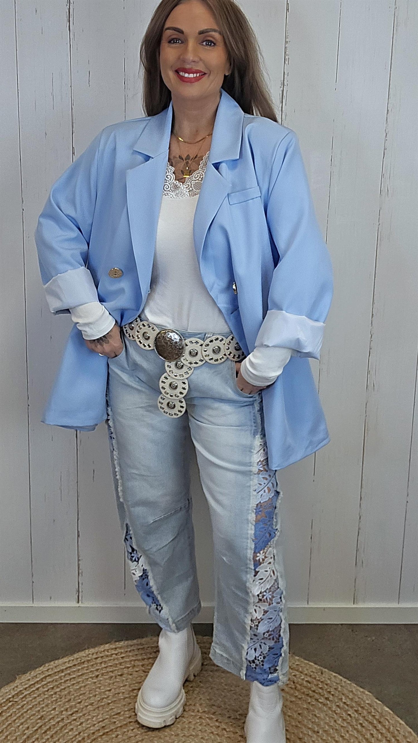 Tina blazer lys blå
