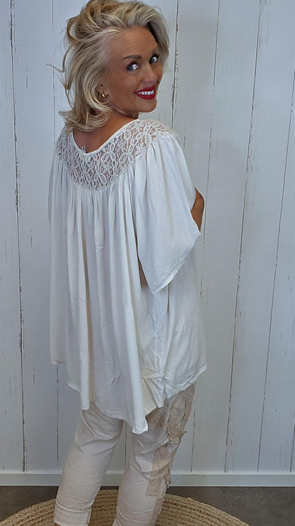 Freja blonde topp beige