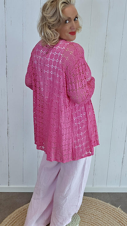 Leora lang blondecardigan rosa