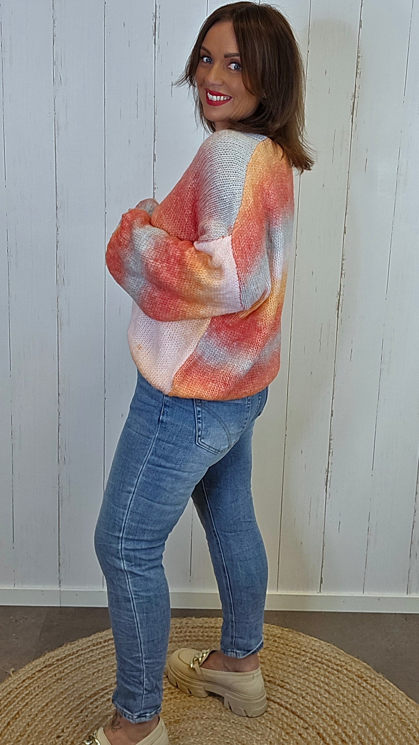 Melody cardigan orange