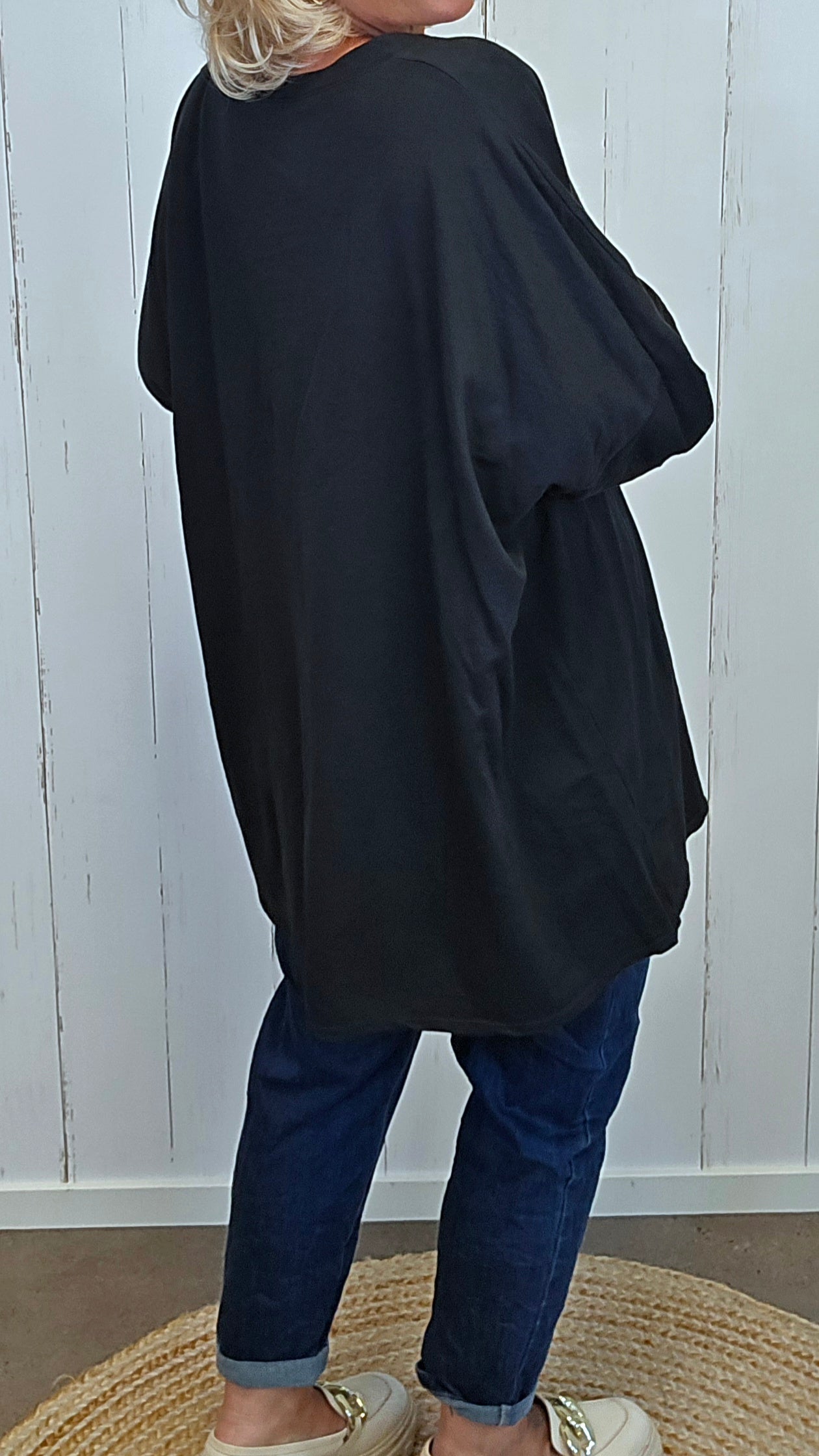 Elina hjerte topp svart