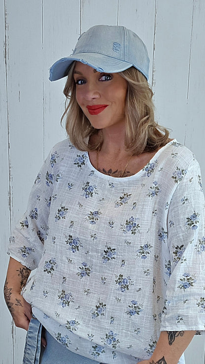 Paula denim caps