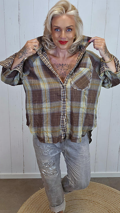 Wendy skjorte brun