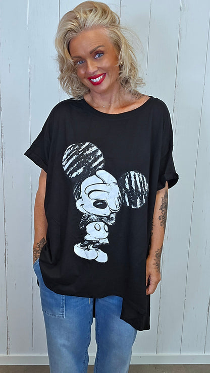 Mickey Mouse topp svart