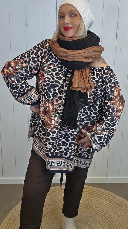 Crinkle skjerf svart