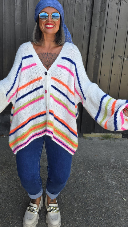 Miranda genser jakke creme