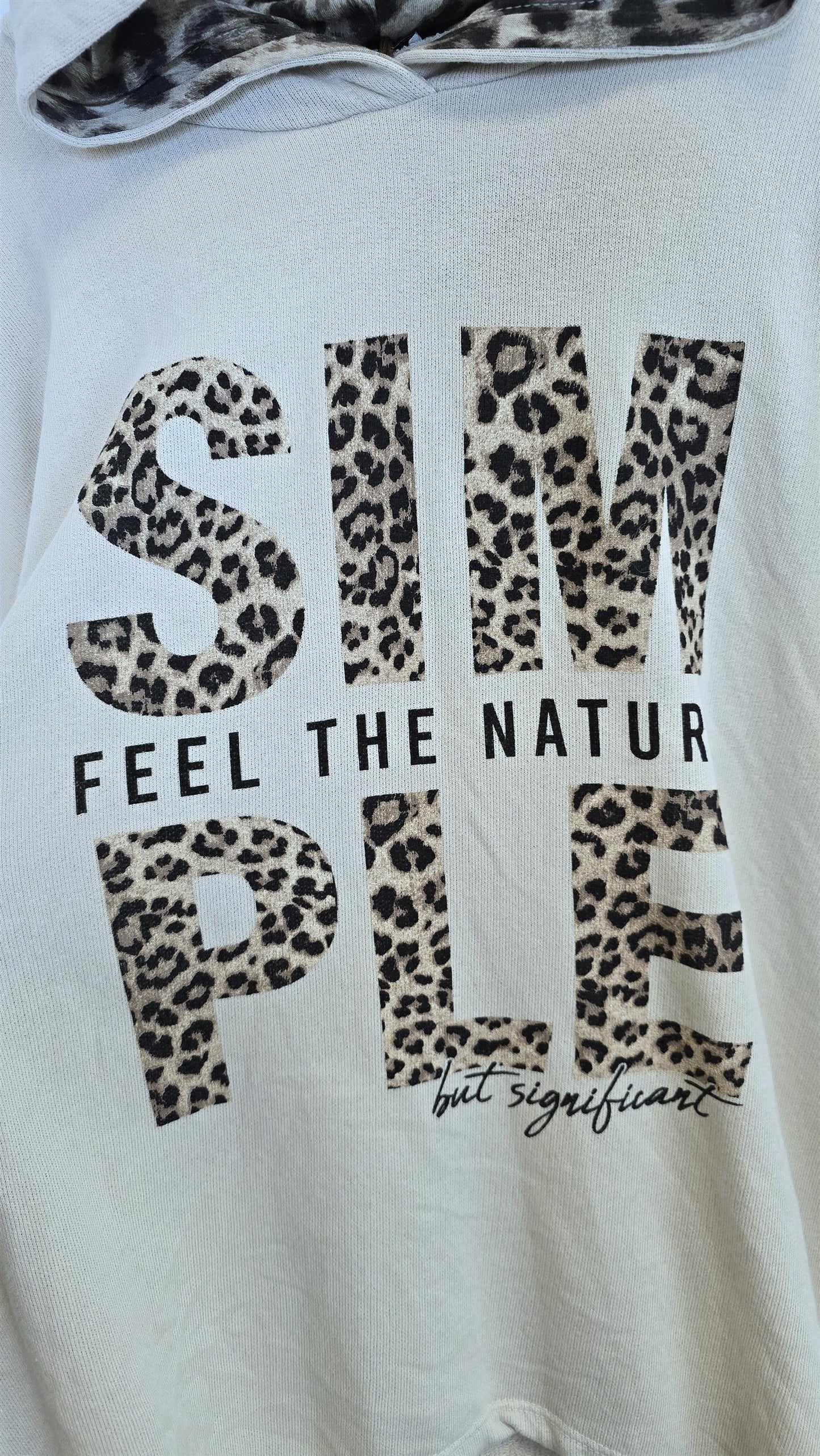 Simone hettegenser beige