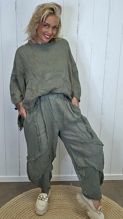 Tamara baggy bukse kaki