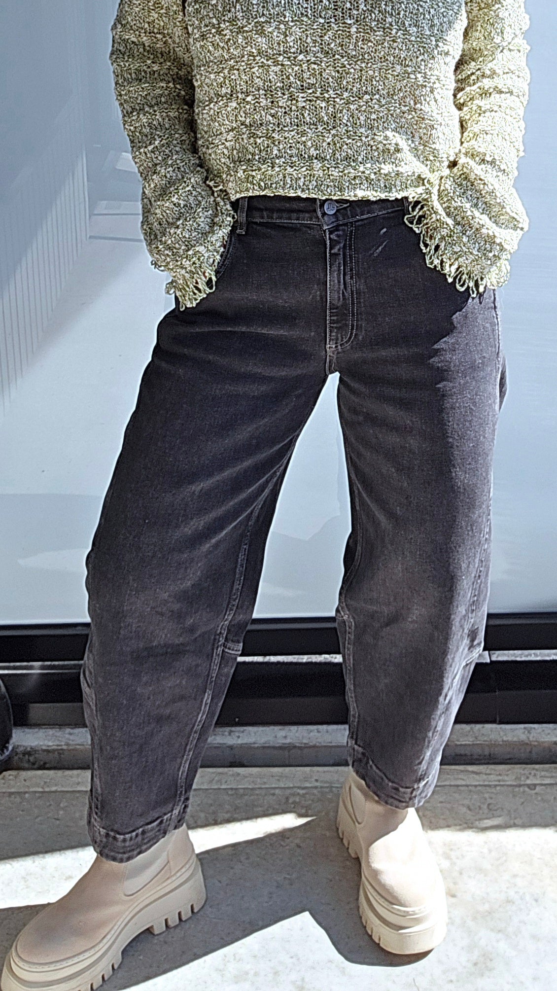 Nevada ultimate barel jeans faded black