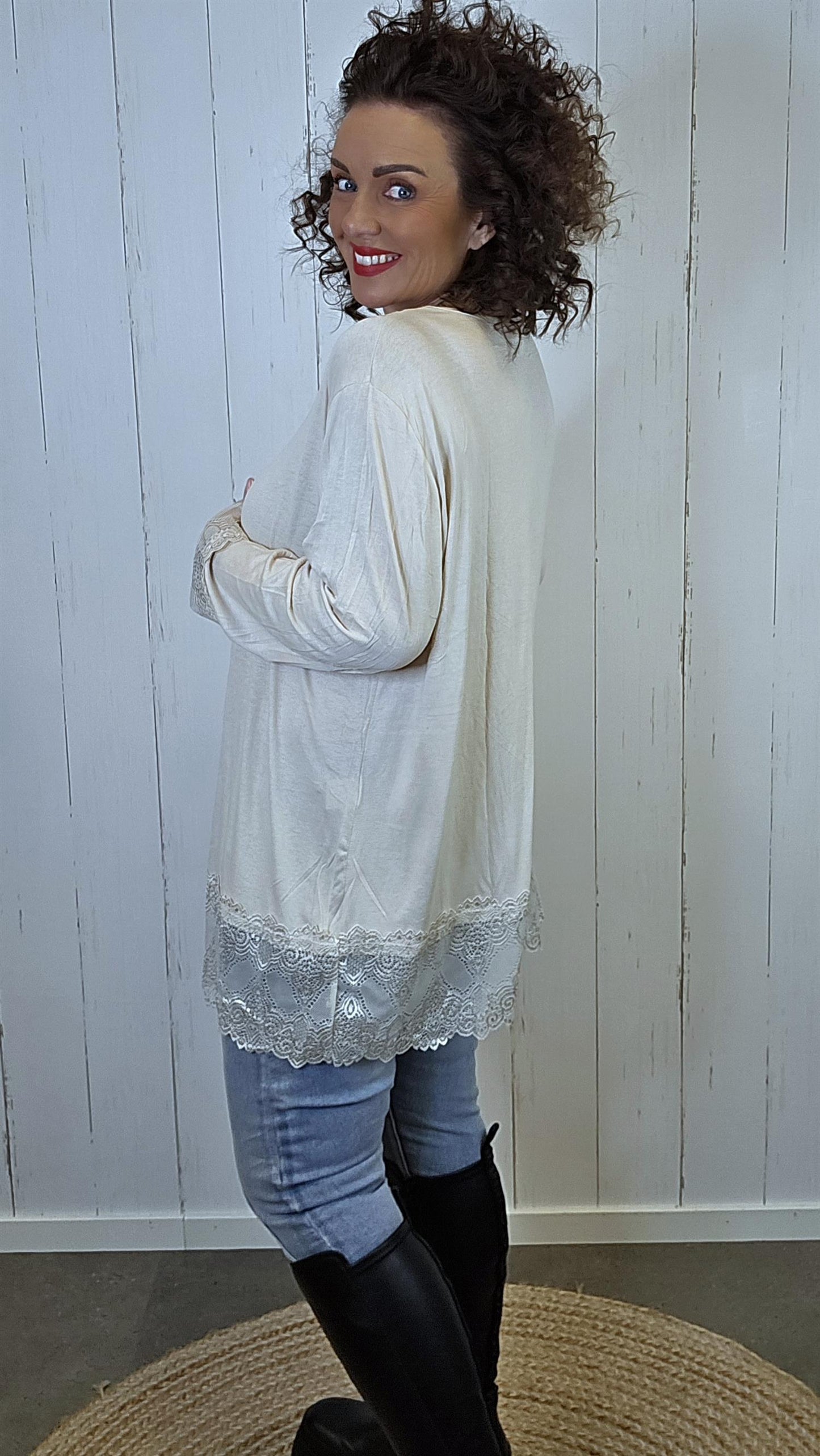 Frenchy topp beige