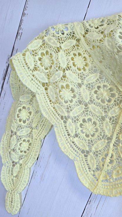 Thea blonde skjerf gul