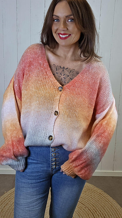 Melody cardigan orange