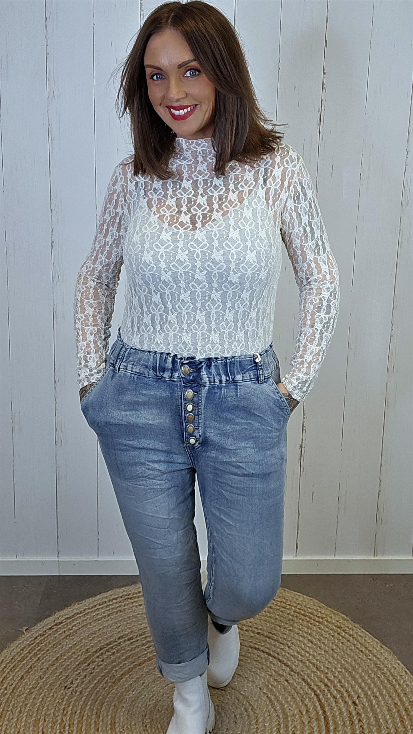 Linnea blondetopp beige