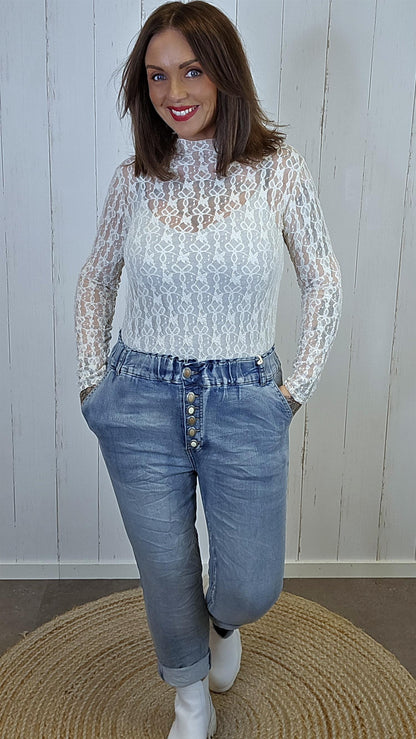 Linnea blondetopp beige