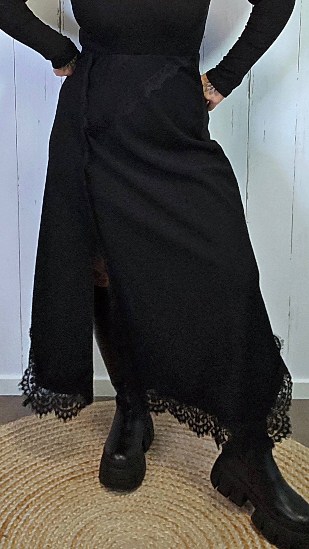 Lina Blondeskjørt Sort