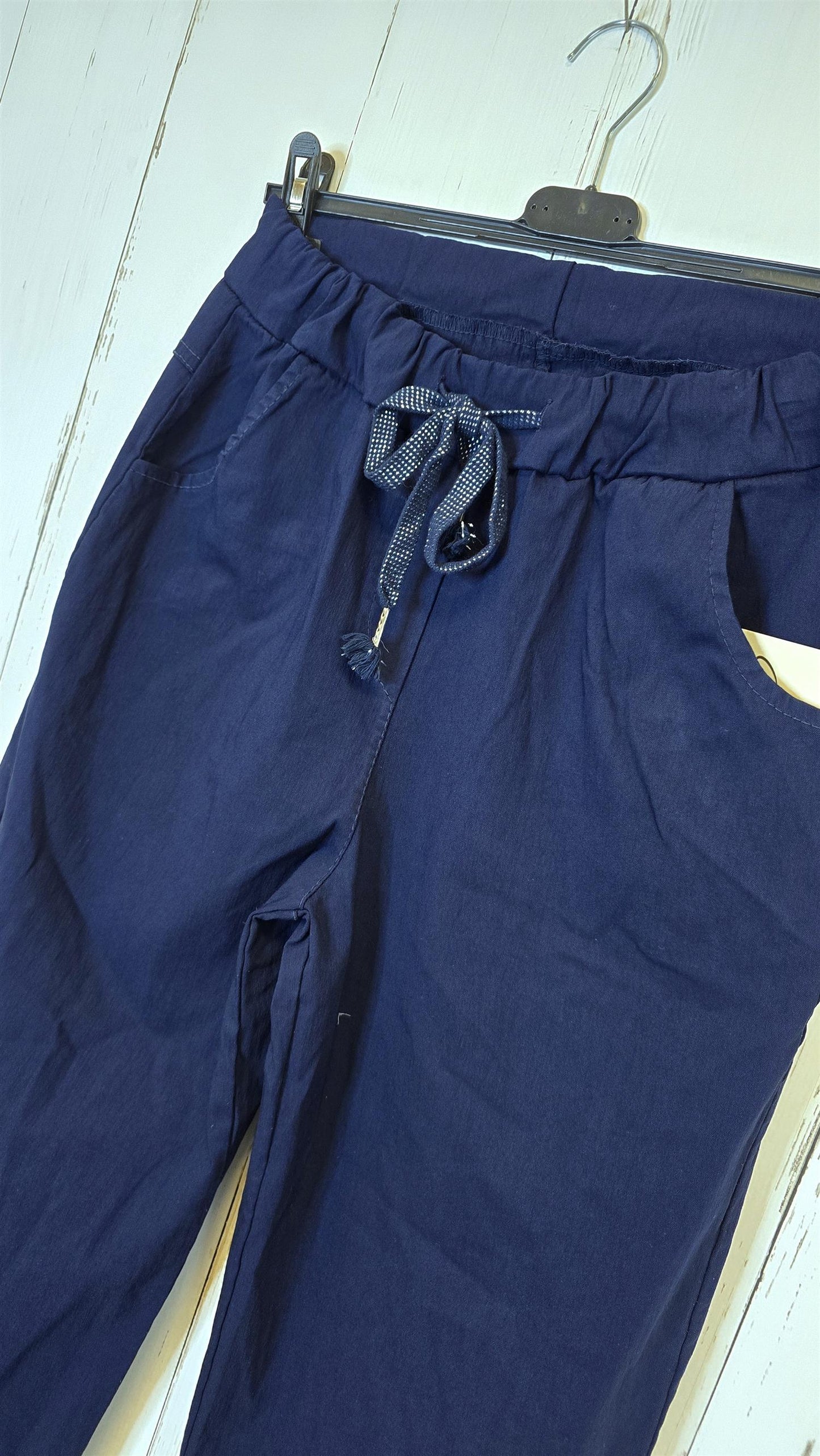 Madde stretchig bukse navy