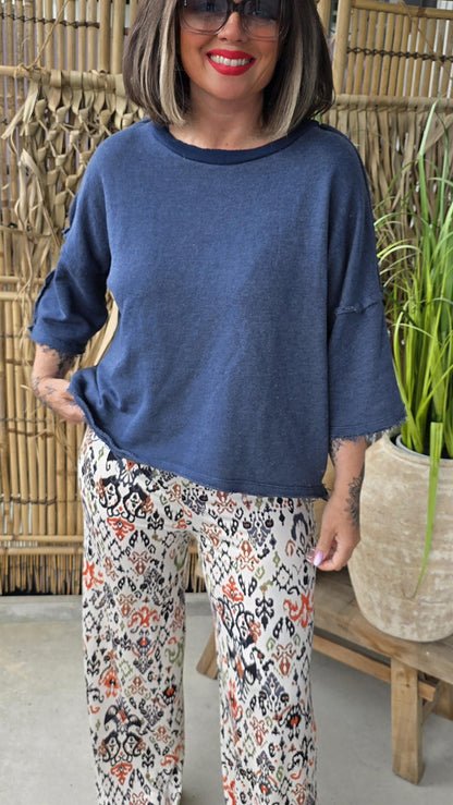 Petronella topp navy