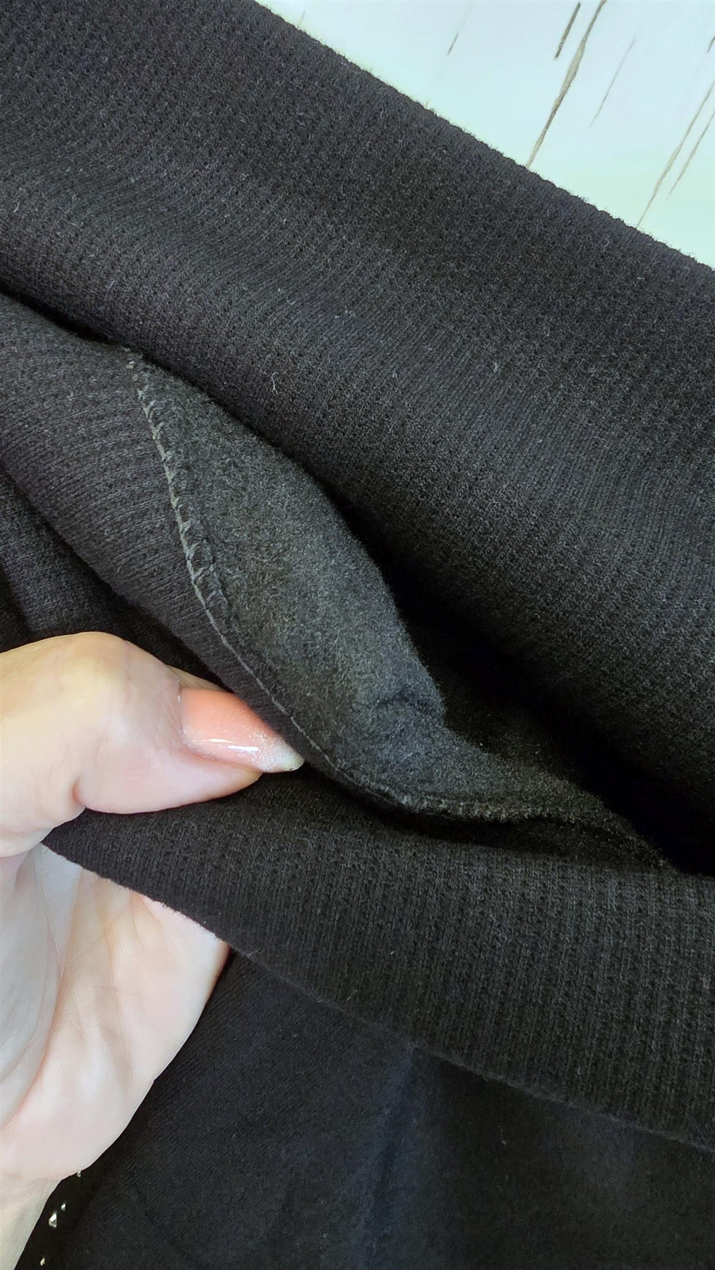 Siv leggings svart