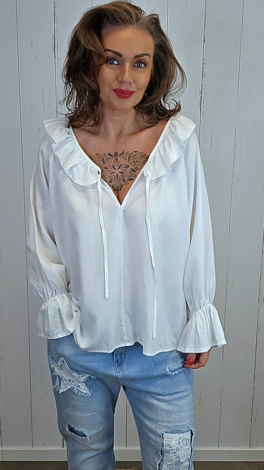 Vera bluse hvit