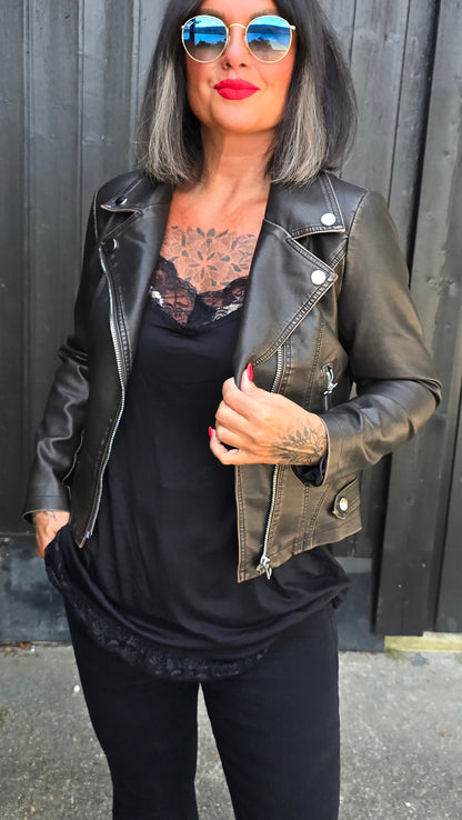 Wendy jakke brunsvart