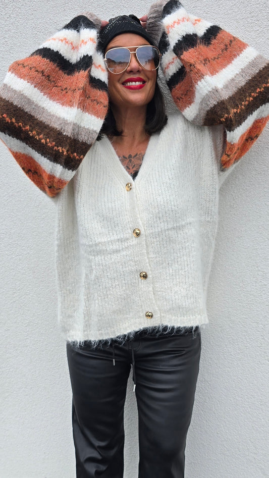 Paula strikket kardigan off white