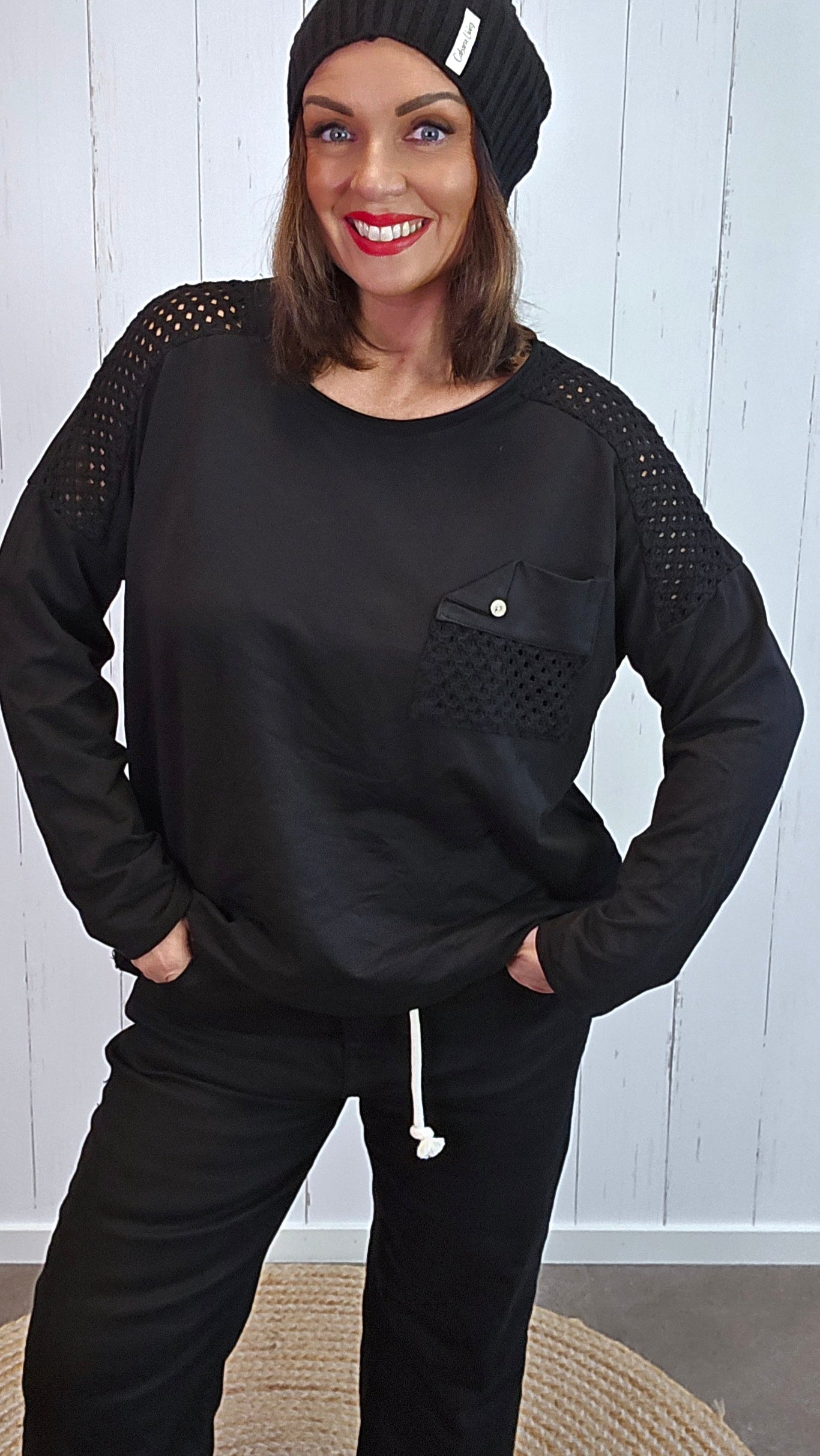 Elena topp svart